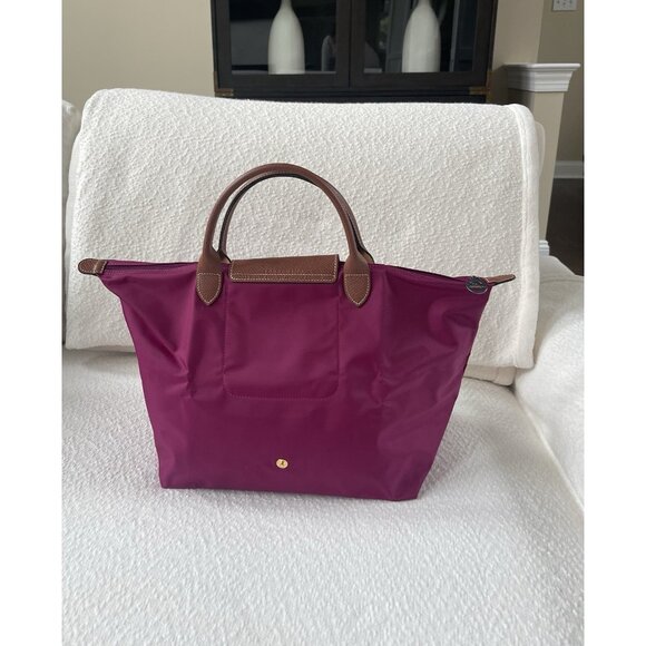 New Longchamp Le Pliage Eiffel Tower Limited Edition Medium Tote - Purple - Picture 4 of 10